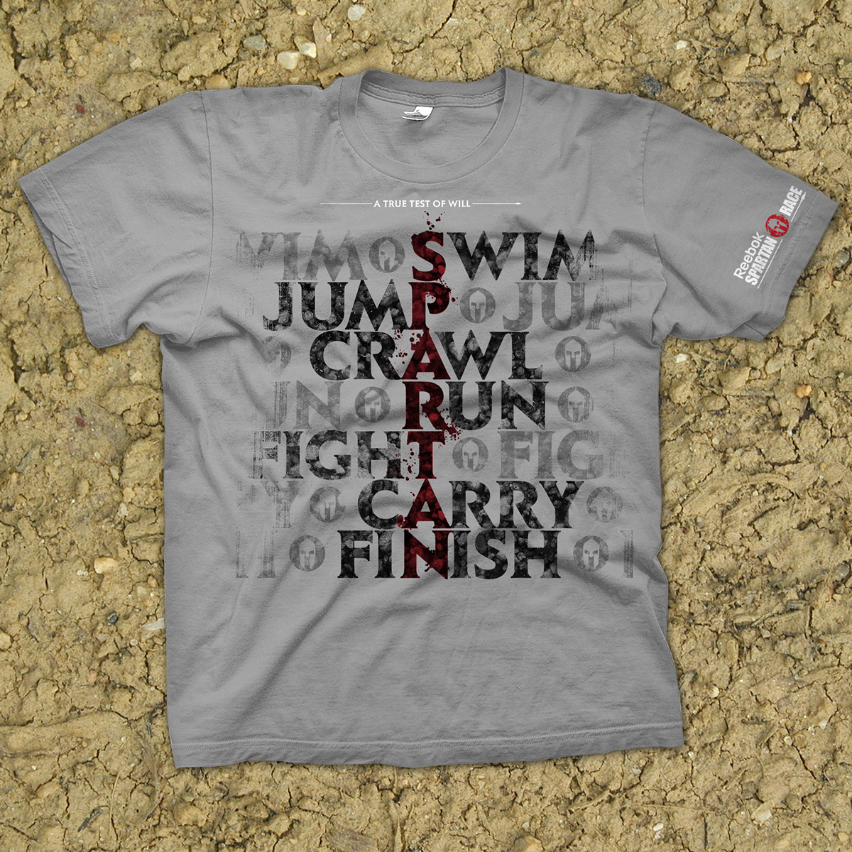 tshirt Tee Graphic Spartan Race athletic apparel reebok shirts apparel graphics