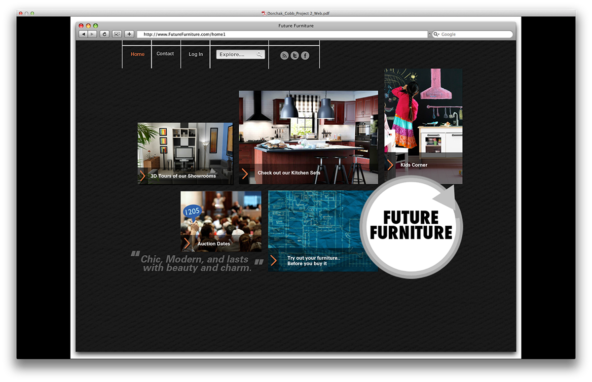 future furniture Student work student anderson university web 1 furniture interactive
