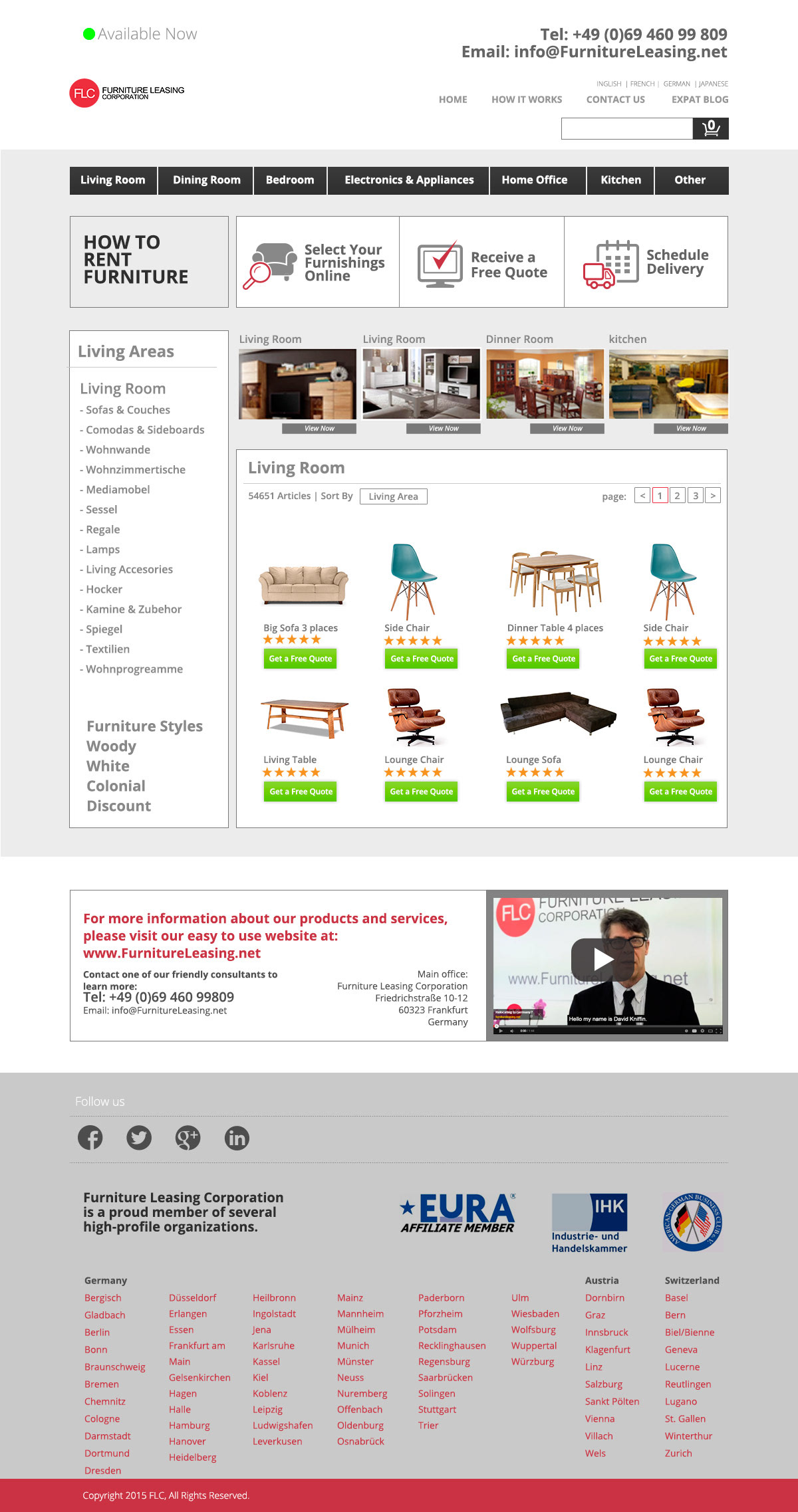 Furniture Website uix design Website design