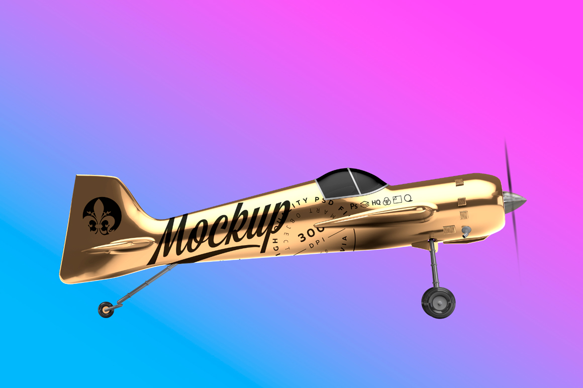 Aircraft aircraft mockup airplane Airplane mockup banner cport plane Mockup half side view half-side