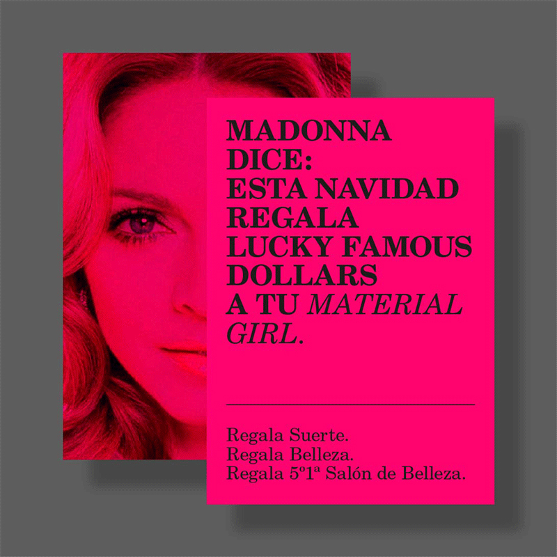 5º1ª salon de belleza Carlitos&Patricia barcelona campaña navidad LuckyFamousDollars