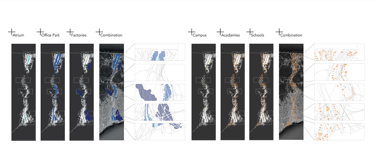 LinearCity Parametricism concept city urbanism   StudioHadid