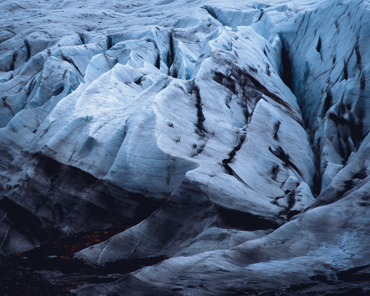 ice glacier frozen global warming Arctic Vatnajökull Landscape winter snow dark