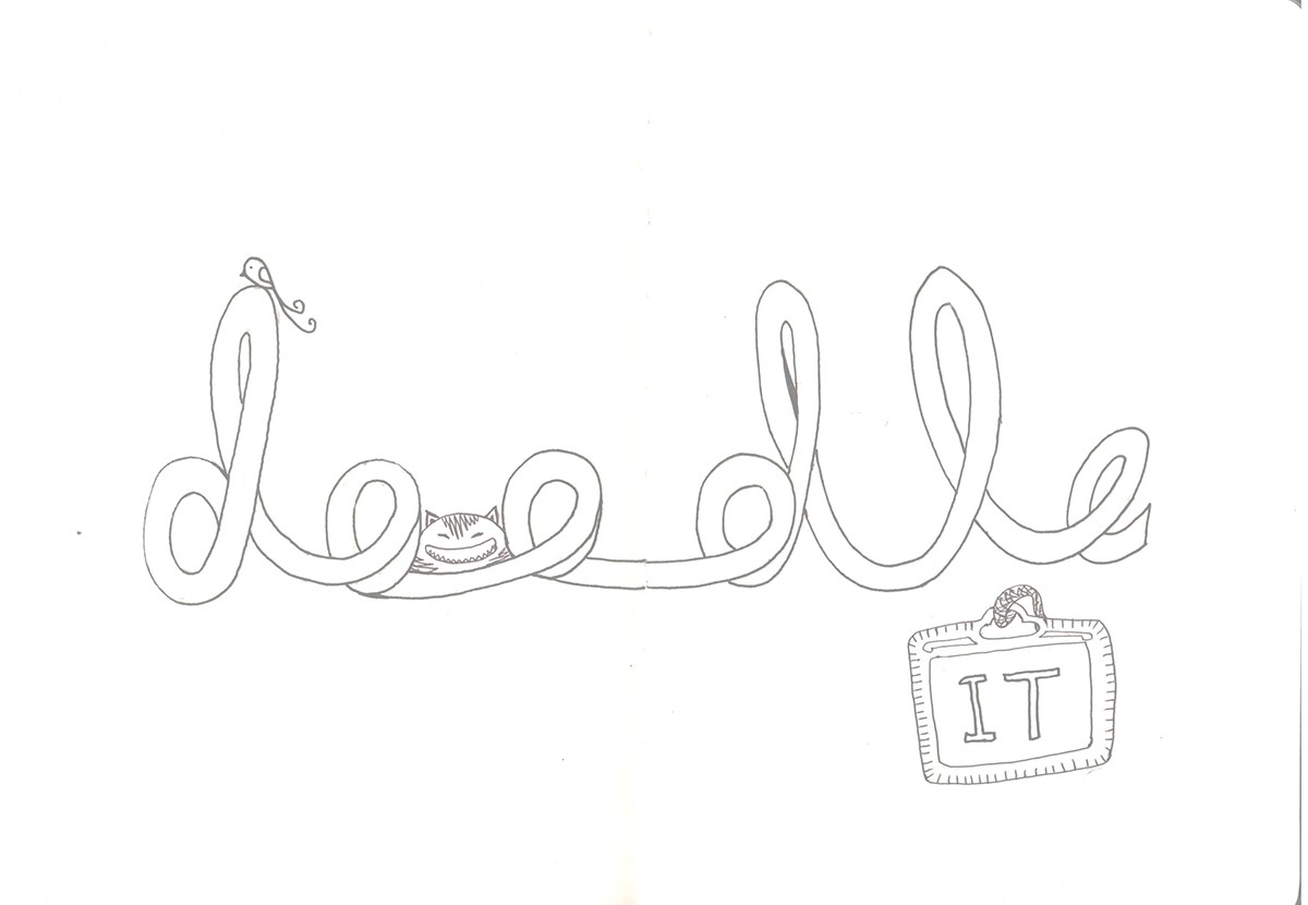 doodle twitter Header cover photo teenu line drawing Fun funny crazy art