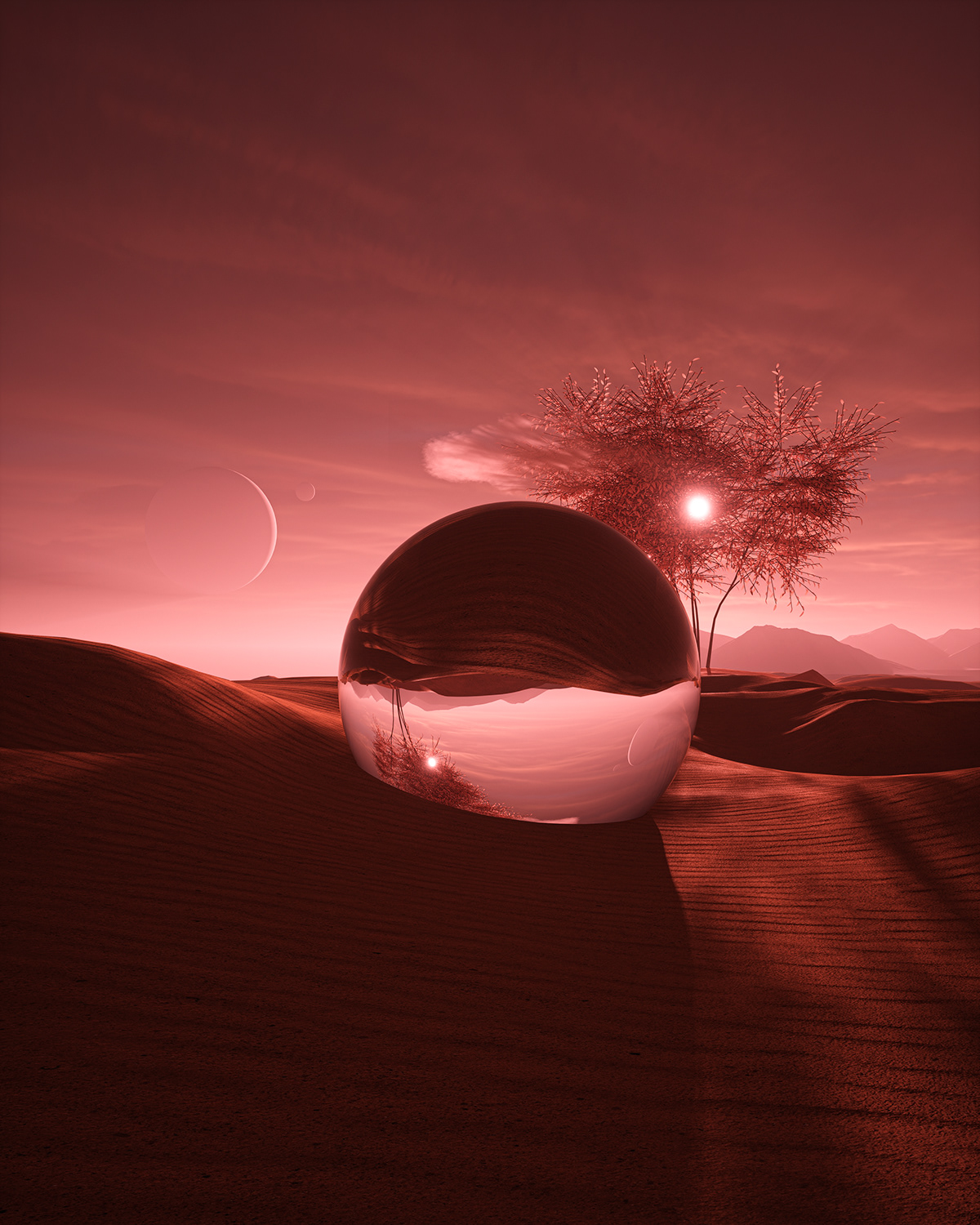 3D art c4d design dreamscape landscapes Nachei Render surrealism