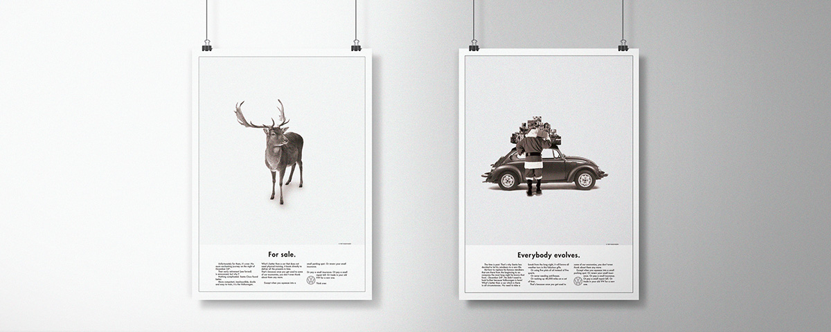 volkswagen campagne publicitaire conception rédaction direction artistique affiches