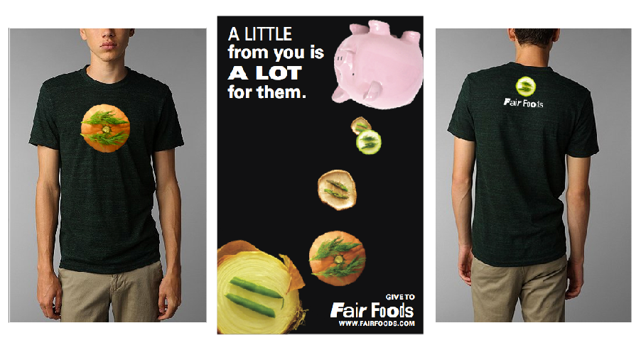 nonprofit ProBono Food  rescue Fair vegetables appreal ads print Web conceptual welfare Bank
