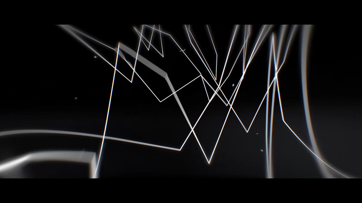 3D CGI lowpoly titles intro movie title sequence black and white motion design