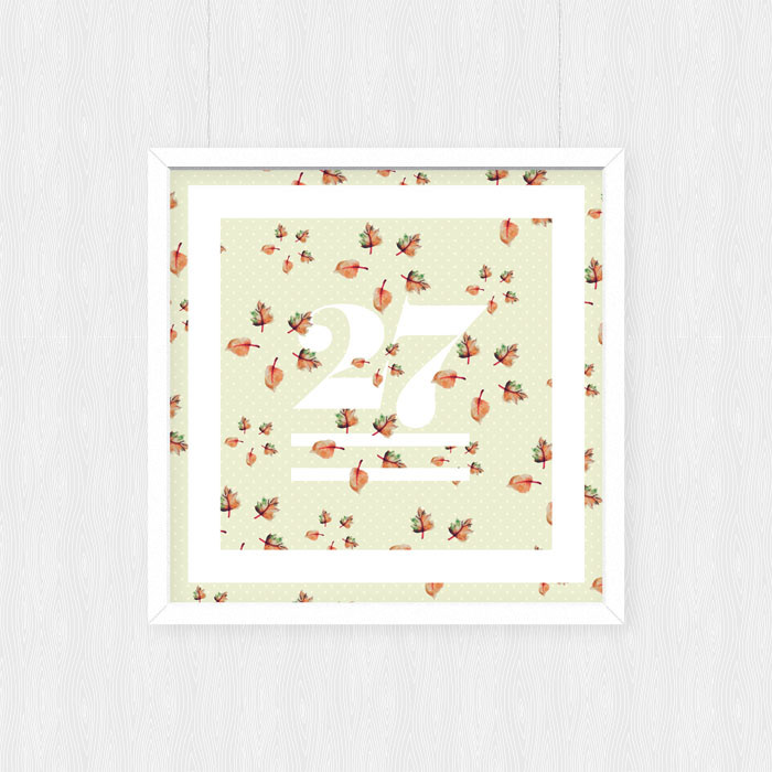 pattern leaves leaf watercolor book wrapping autumn season poster words cute flower