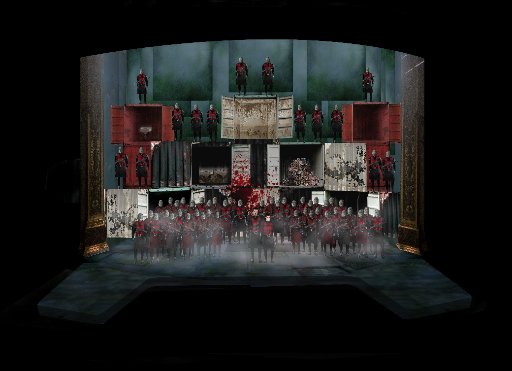 Macbeth Verdi opera Theatre production design