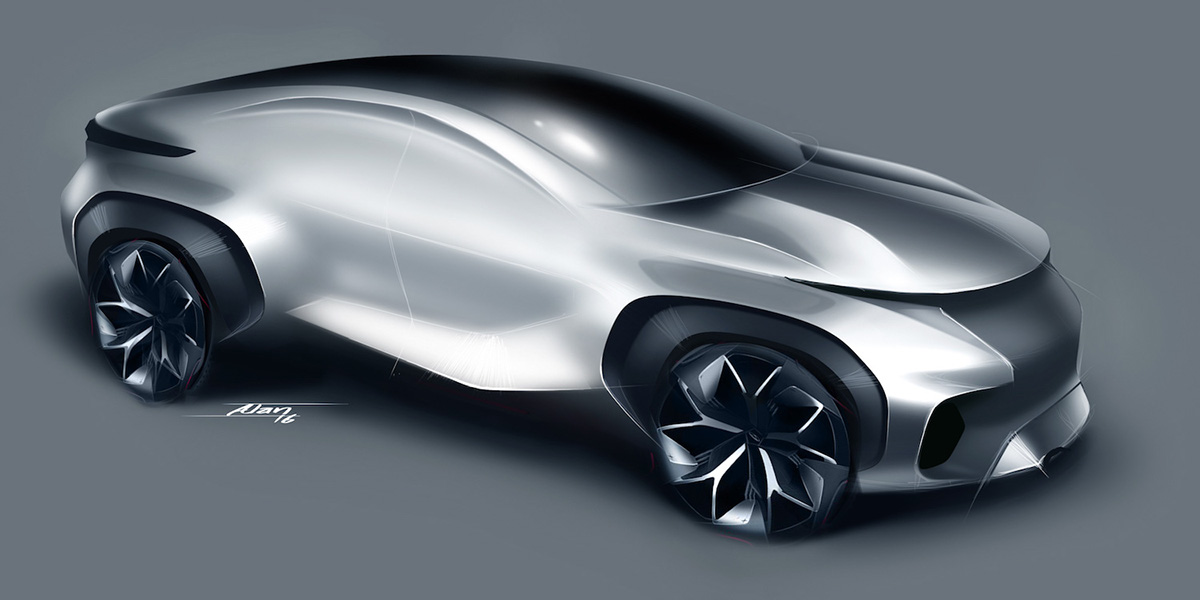 chery concept car showcar FV2030 sketches