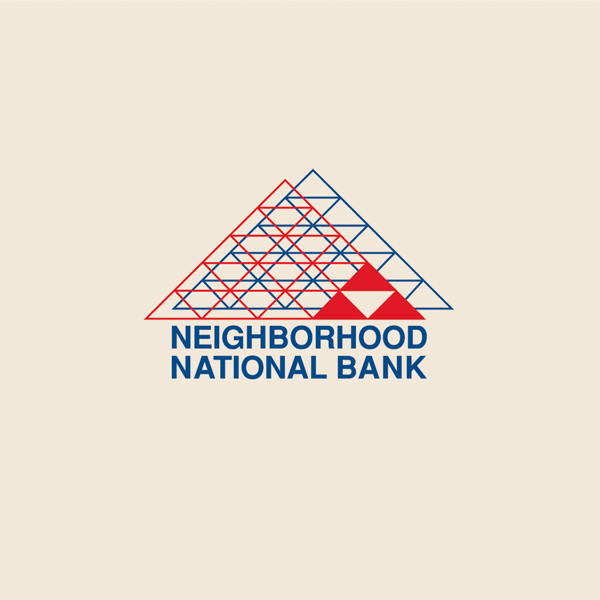 Bank Neighborhood National Bank logo Signage environmental graphics Stationery Mural banners brochure newsletter credit card atm card ads Window Graphics