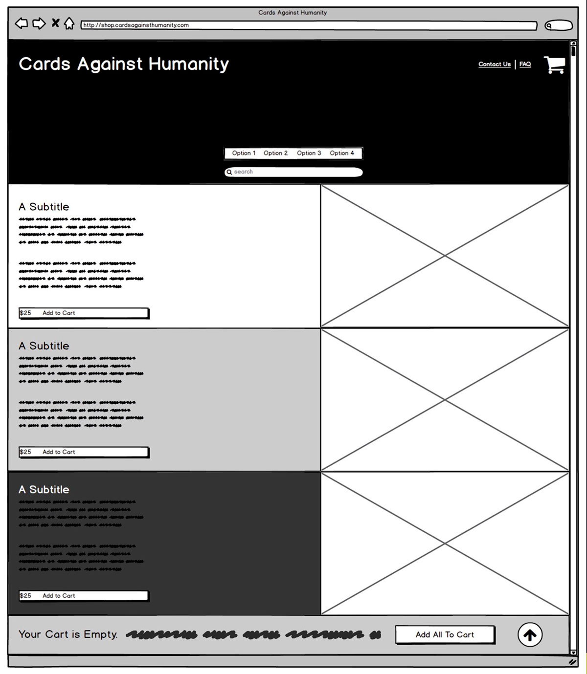 cah Cards Against Humanity website redesign rebuild Games Gaming card games
