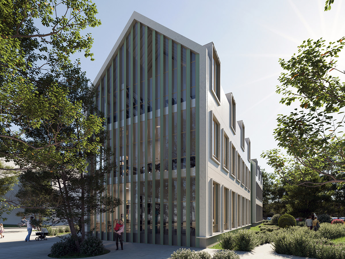 architecture Competition hospital clinic Health medical architectural design 3D exterior vray