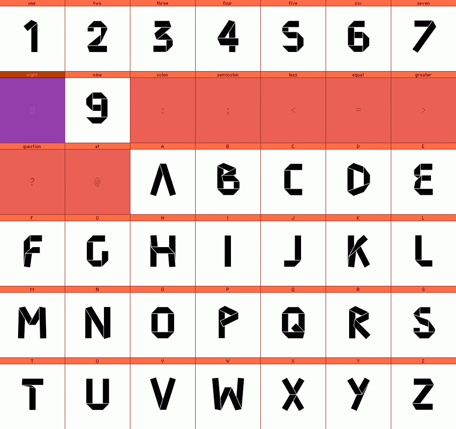 Carta font type tipografia alfabeto alphabet fedrigoni