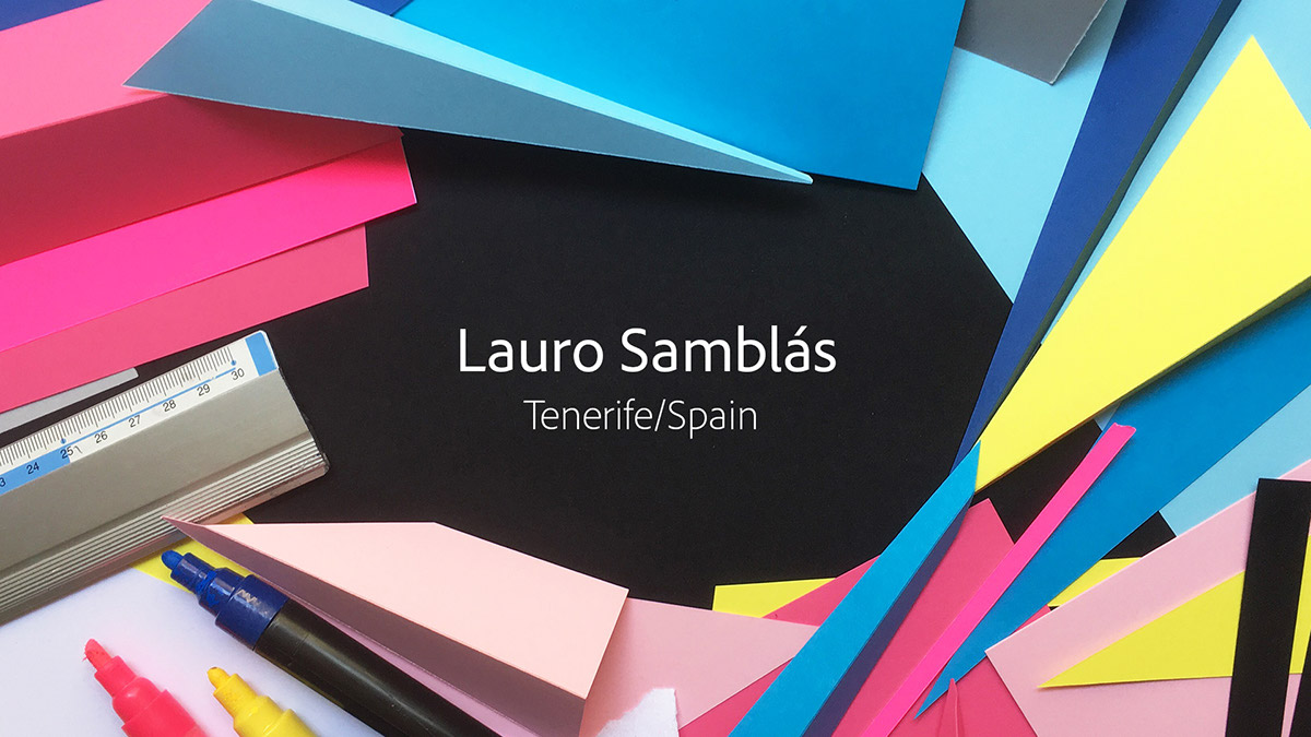 adobe Lauro Samblás VISUALARTIST sculpture OFFF Barcelona 2017 colours Adobe Remix logo