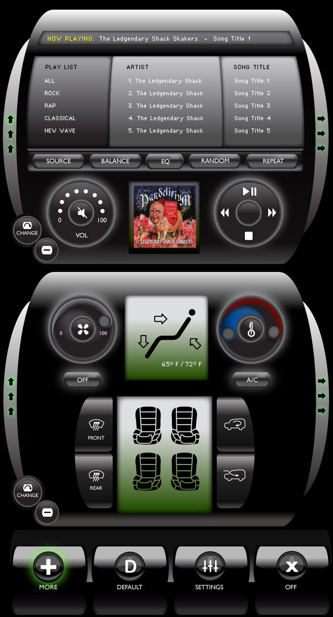 Adobe Portfolio stanford chrystler Audio video controls car Auto Interior navigation sterio heating mobile phone