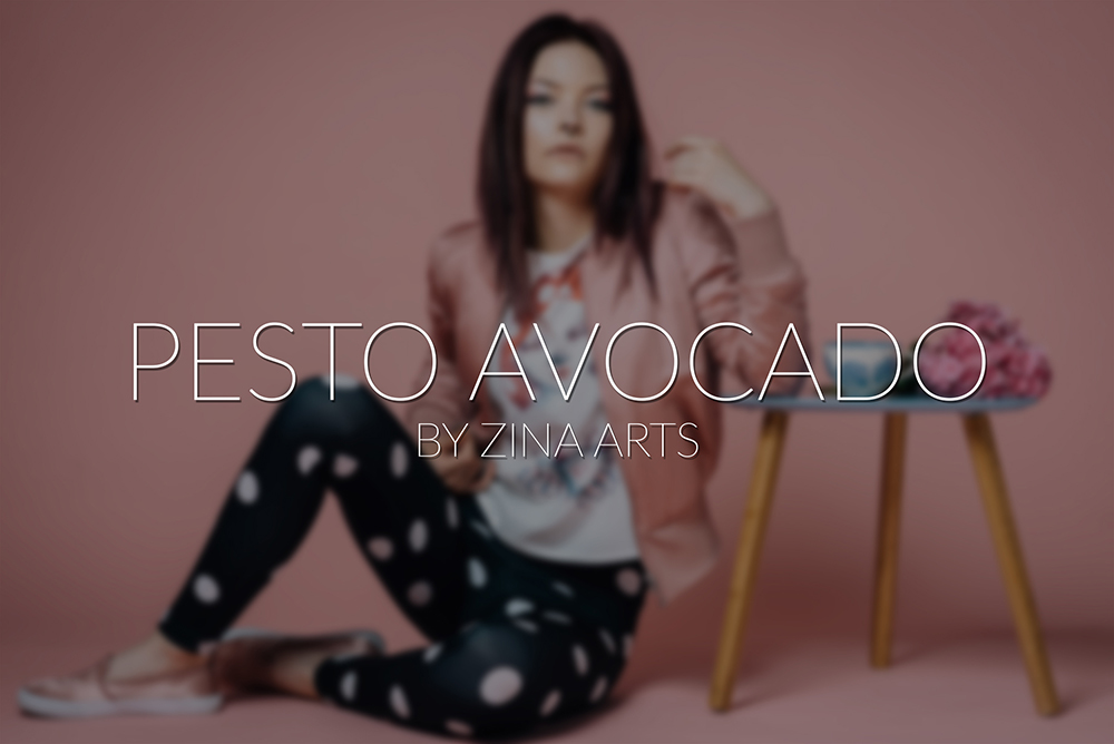 Fashion  photoshoot pink polka dots girls pesto avocado cute look book