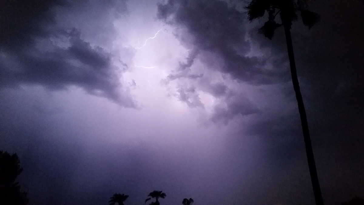 Nature sunset lightning thunderstorm storm desert
