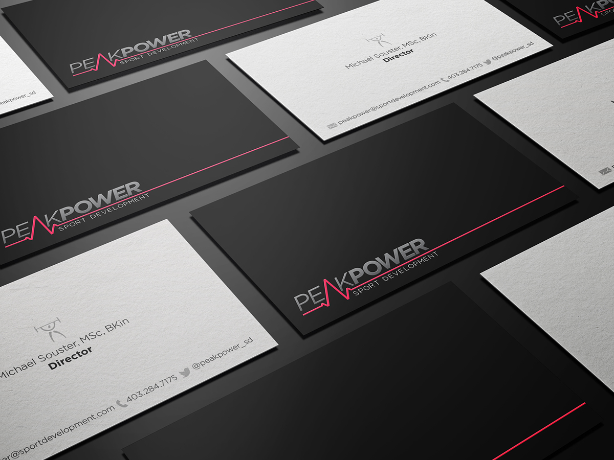 fitness Business Cards logo swag