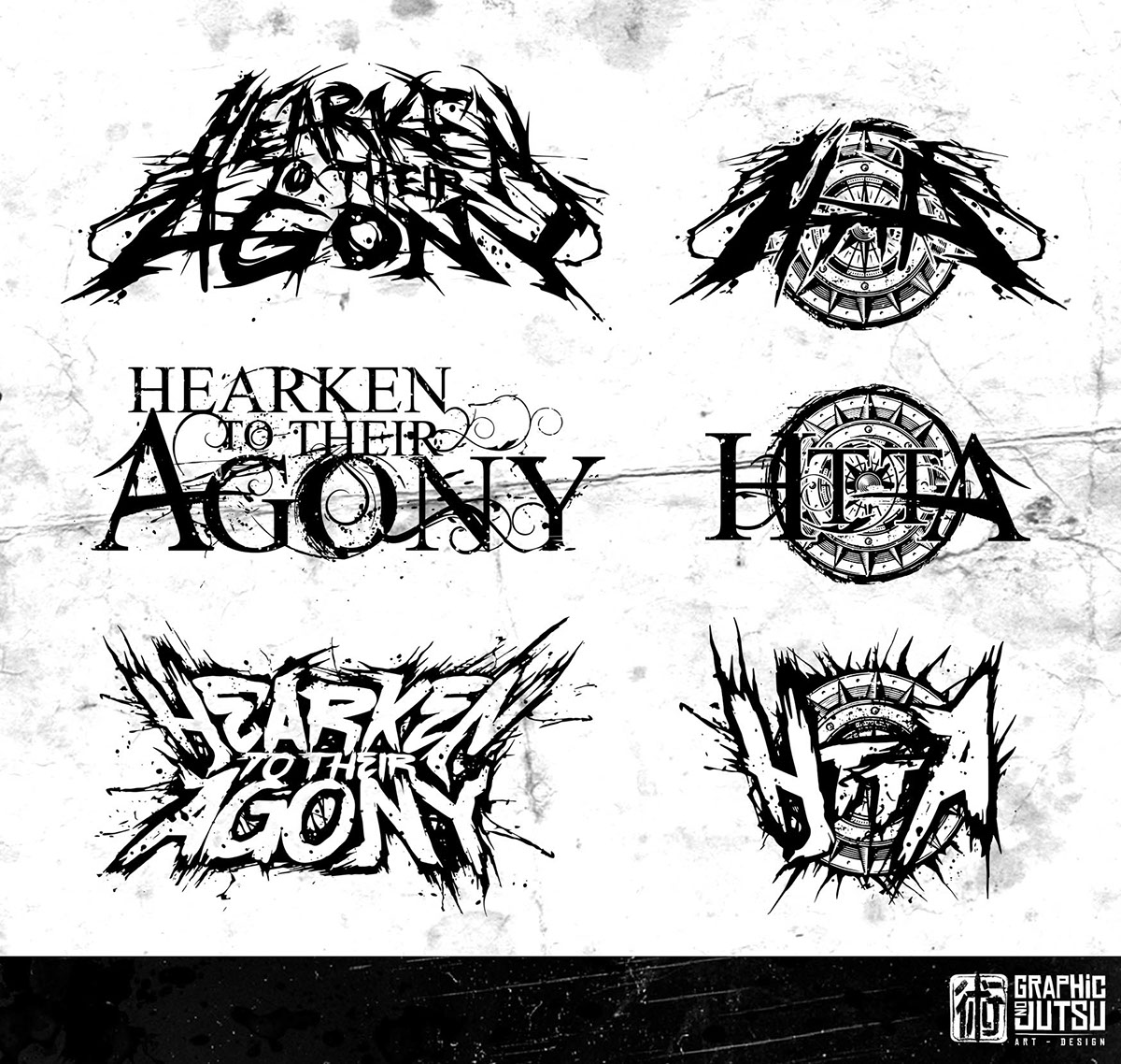 logo deathcore hearken agony Metalcore