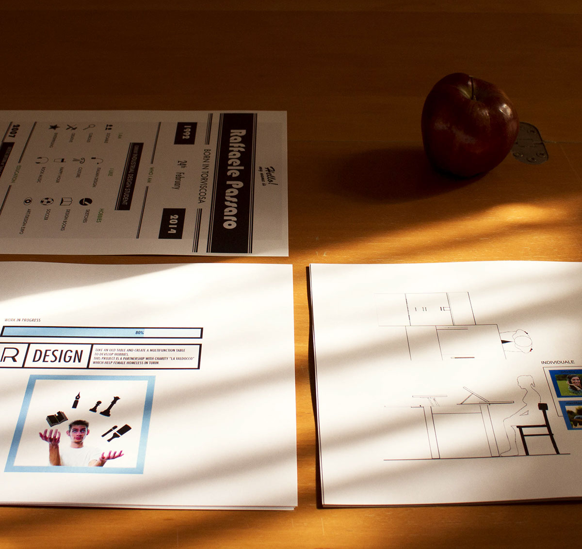 portfolio erasmus presentation form spain barcelona Experience design degree product Paper and printing b/n handmade