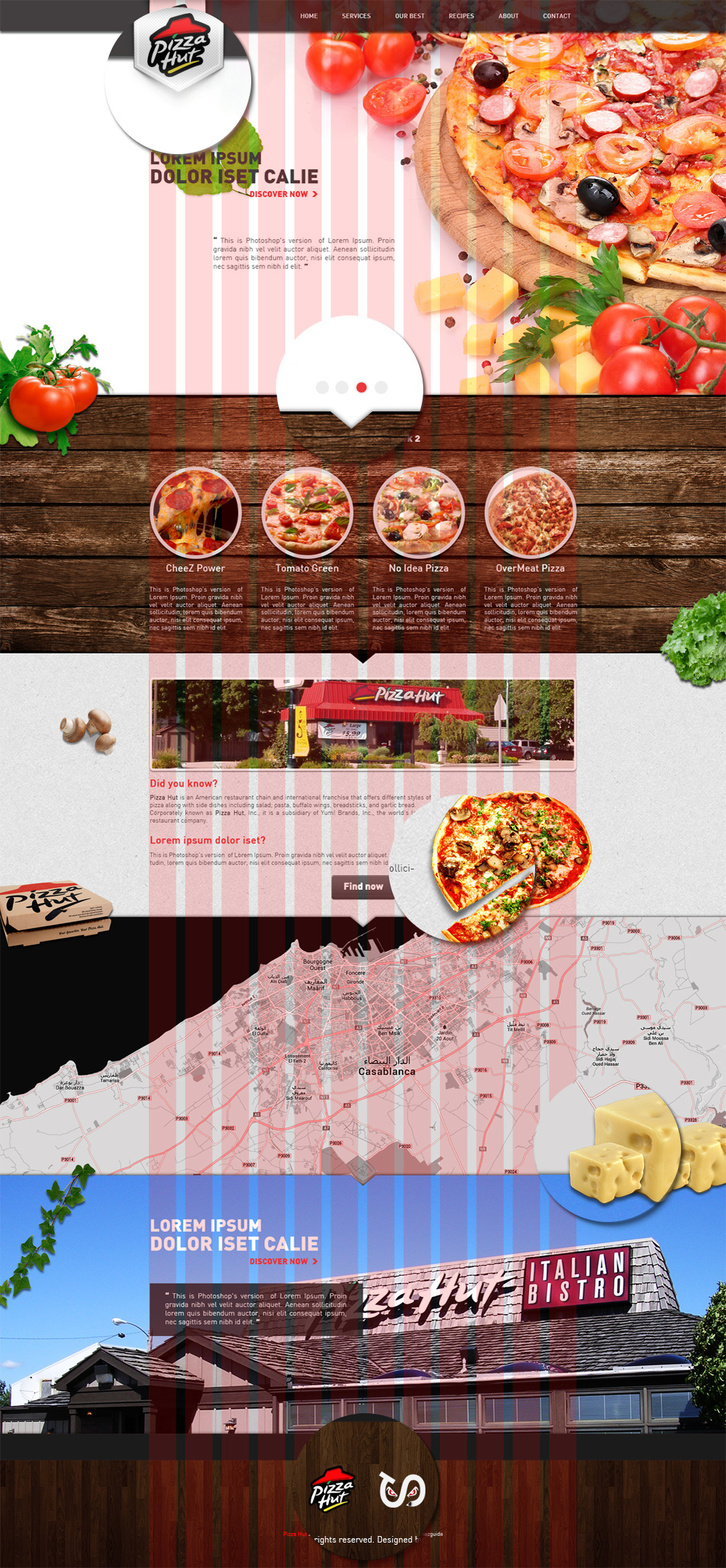 Pizza Pizza Hut pizza website pizza design