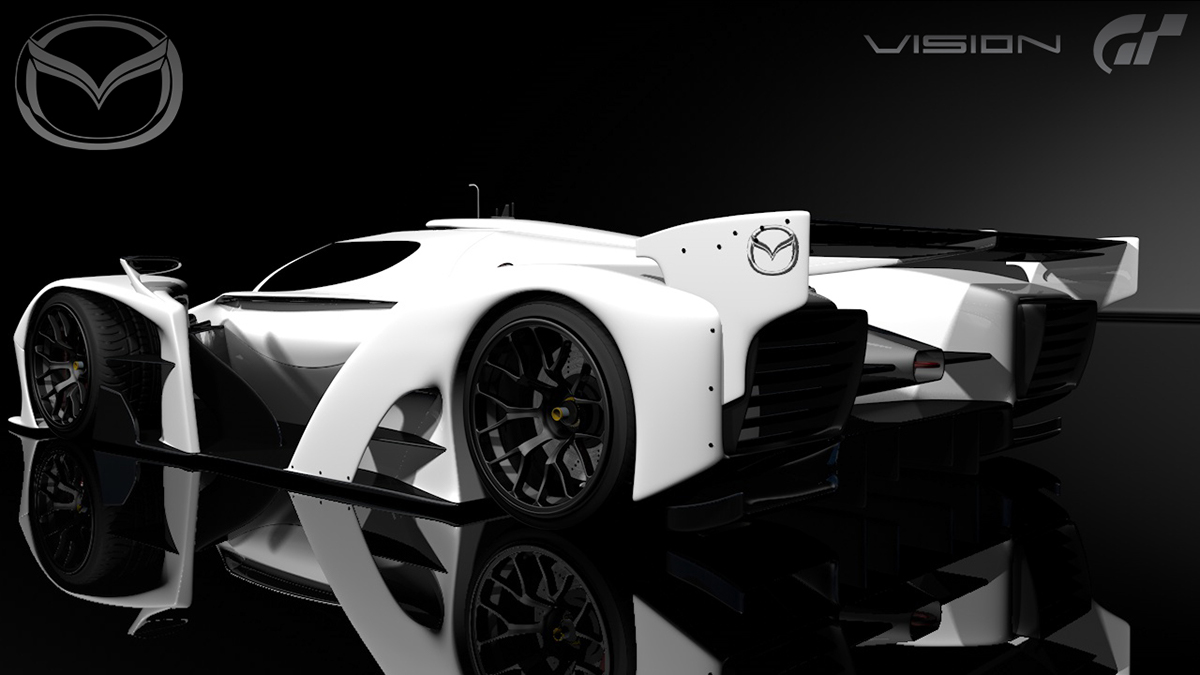 mazda lm vision gt graphic Render 3D Cinema photoshop concept automotive   Auto automobile design study