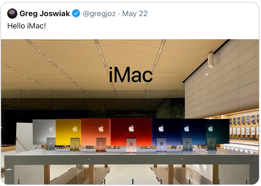 3DVM hello Retail Window displays apple iMac
