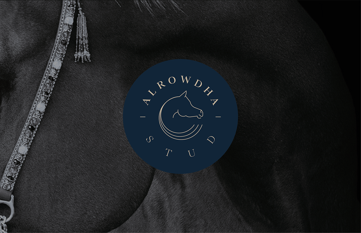 brand identity design equestrian Horse logo horse riding identity Logo Design stables visual identity doha