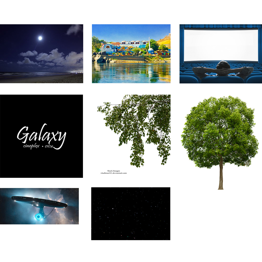 Cinema galaxy Merge maniplation photoshop Advertising  Social Media Design Creative Design graphic design  screen