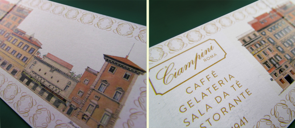caffe Coffee italian Italy Rome roma italia icecream Gelato restaurant elegant redesign re-brand