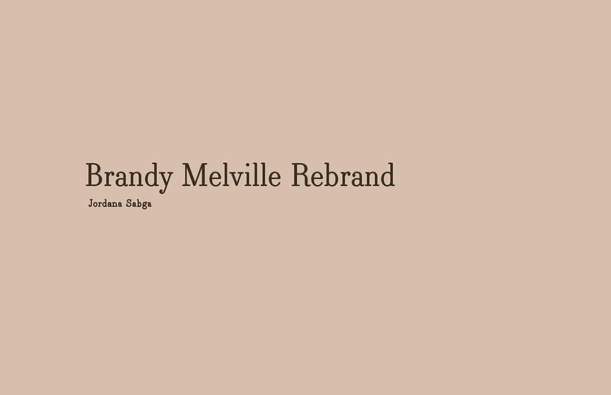 Advertising  brand identity Brandy Melville  design designer marketing   Socialmedia