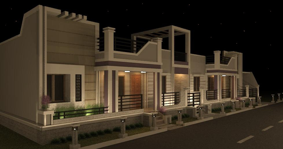 Completed the night view rendering for trichy client.
