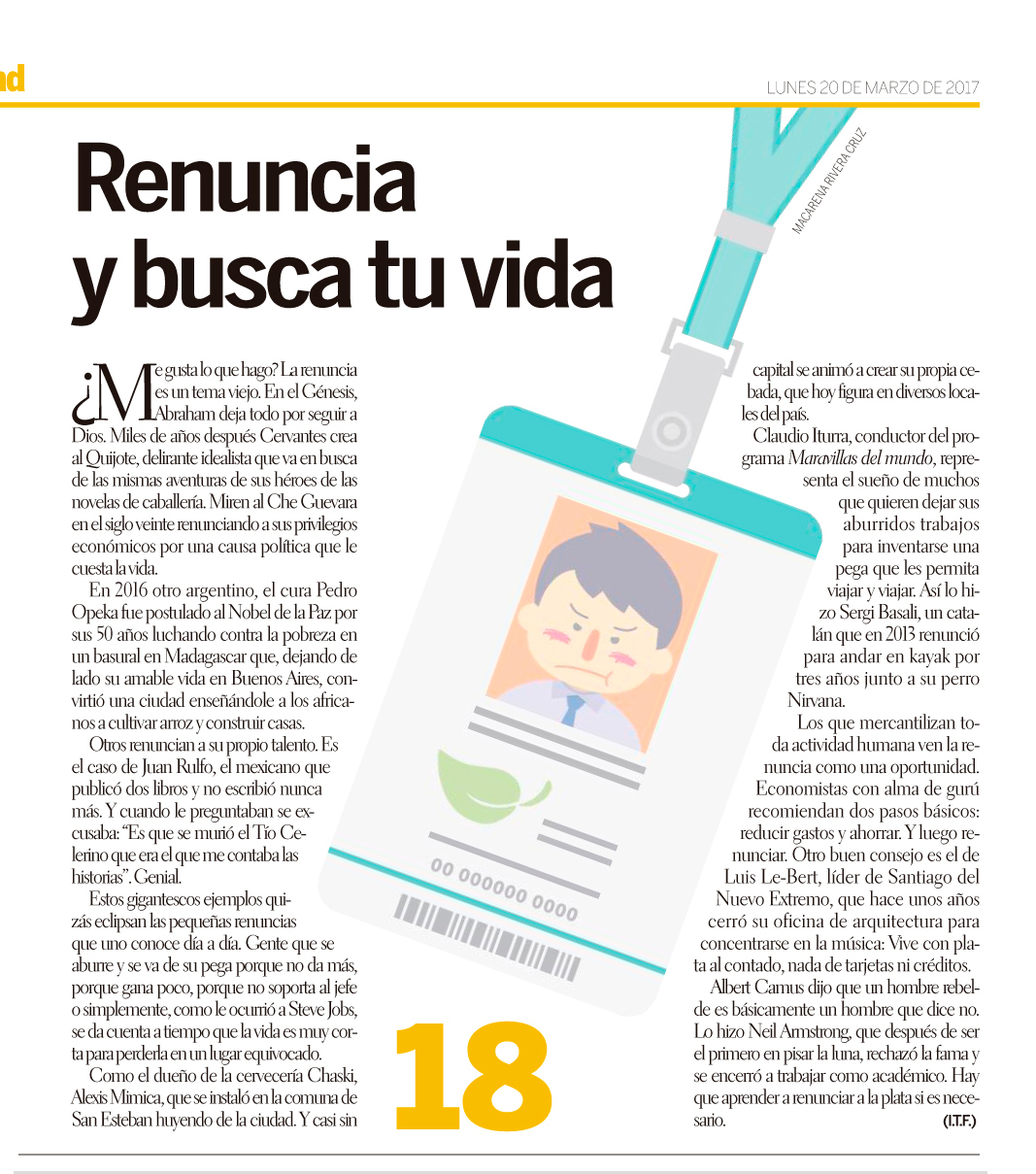 ILLUSTRATION  newspaper editorial design  Character chile
