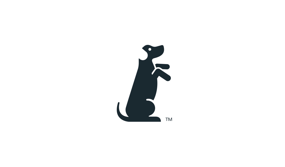 dog puppy Playful logo identity vector design mark animal