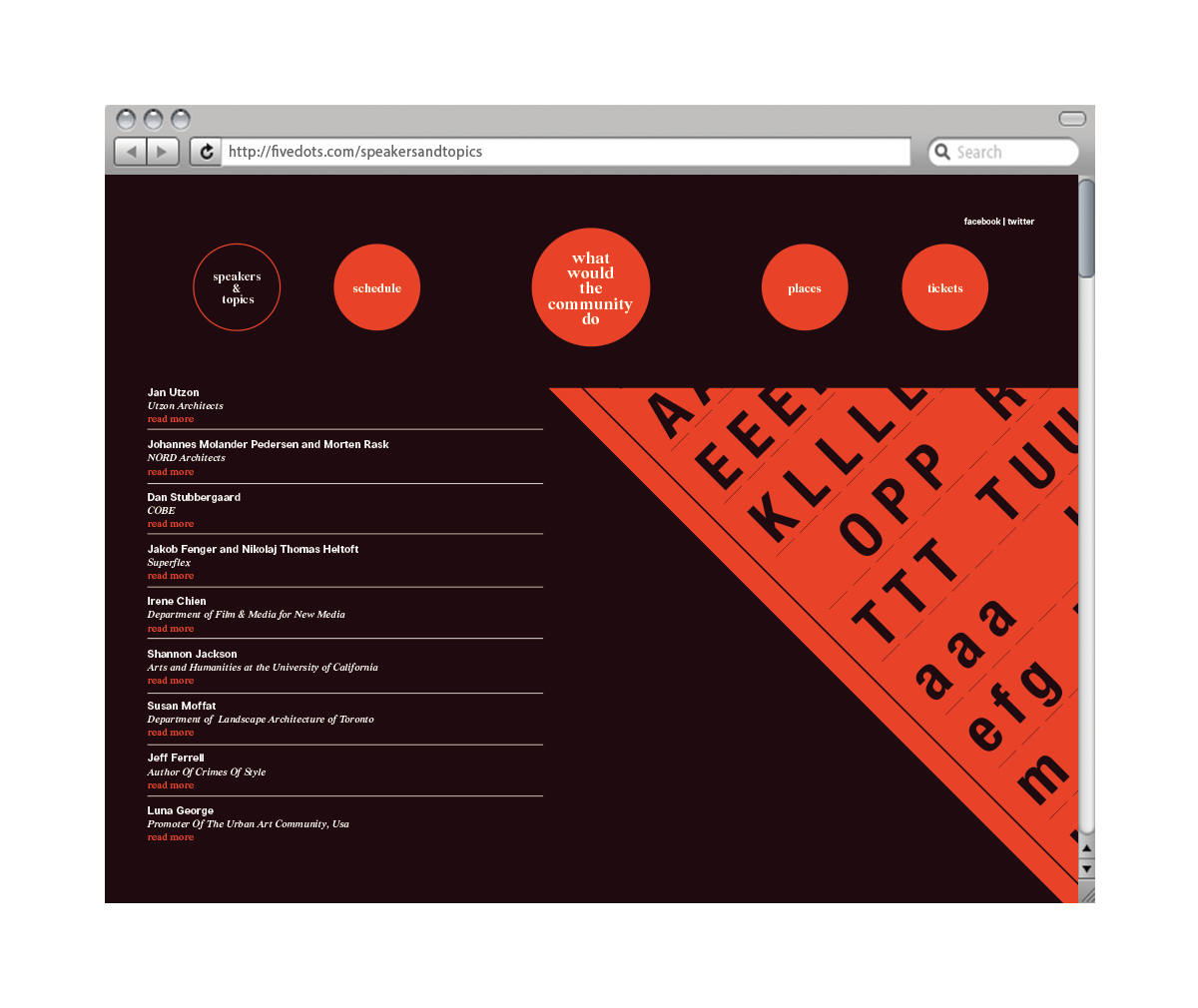 posters type Layout designers festival architects tools modern Website tickets vectors community filmmakers