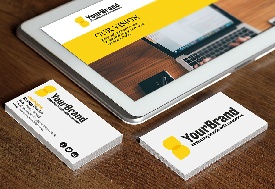 brand branding  logo stationary business card Website