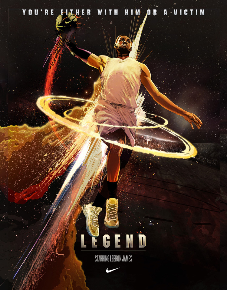 Nike nike basketball NBA LeBron James kevin durant ty lawson Movie Posters Playoffs Chris Jovanov
