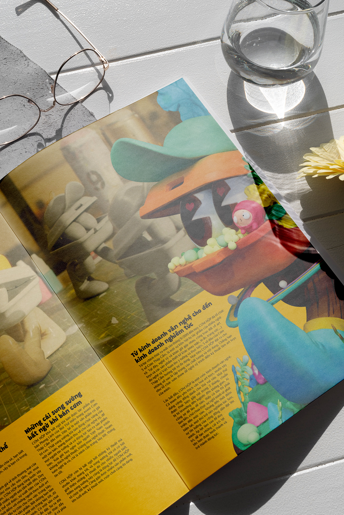 magazine Magazine design Layout typography   InDesign print arttoy cover artmagazine POPMart