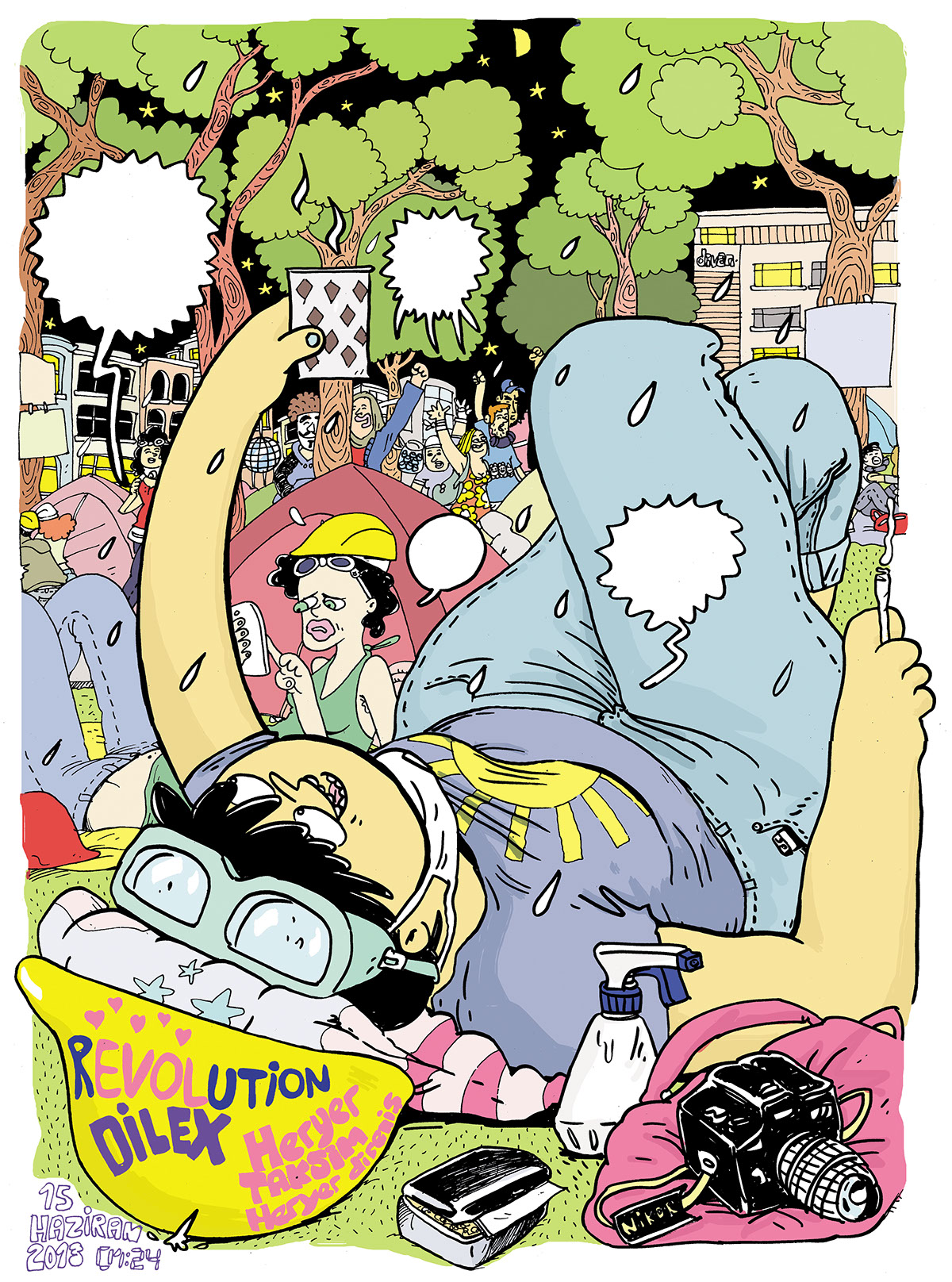 comic comic strip editorial magazine Leman bayan yanı
