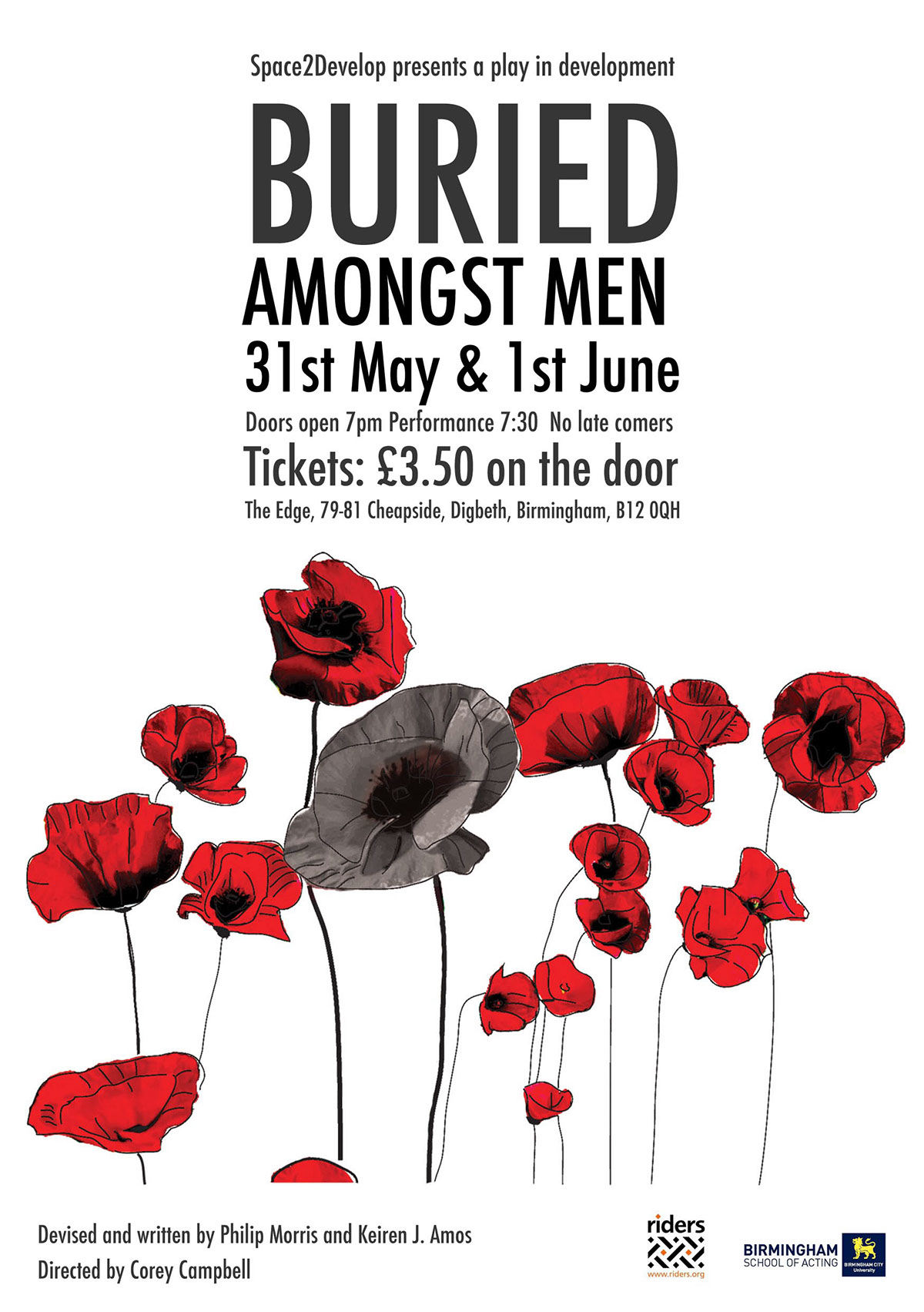 birmingham play Theatre flyer poppy
