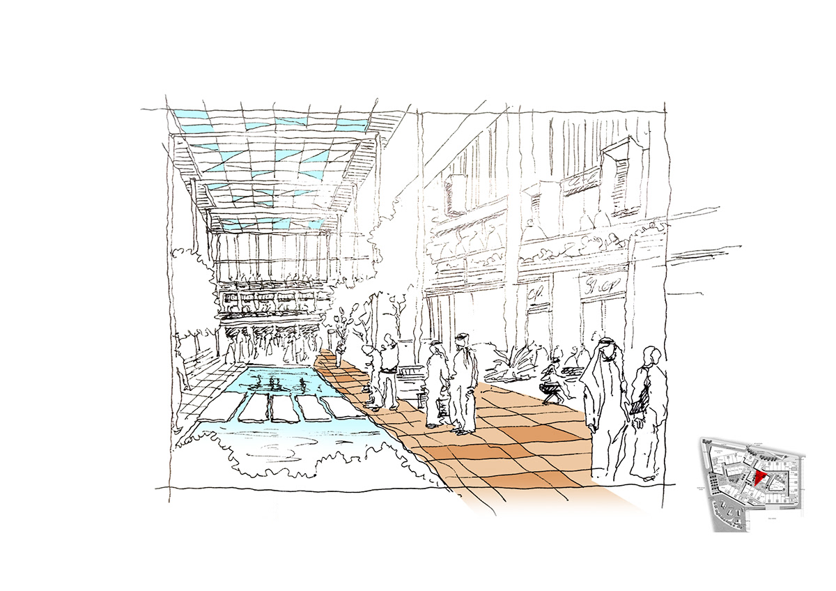 concept designer Saudi Arabia commercial mall marketing   concept design sketches sketch conceptual design