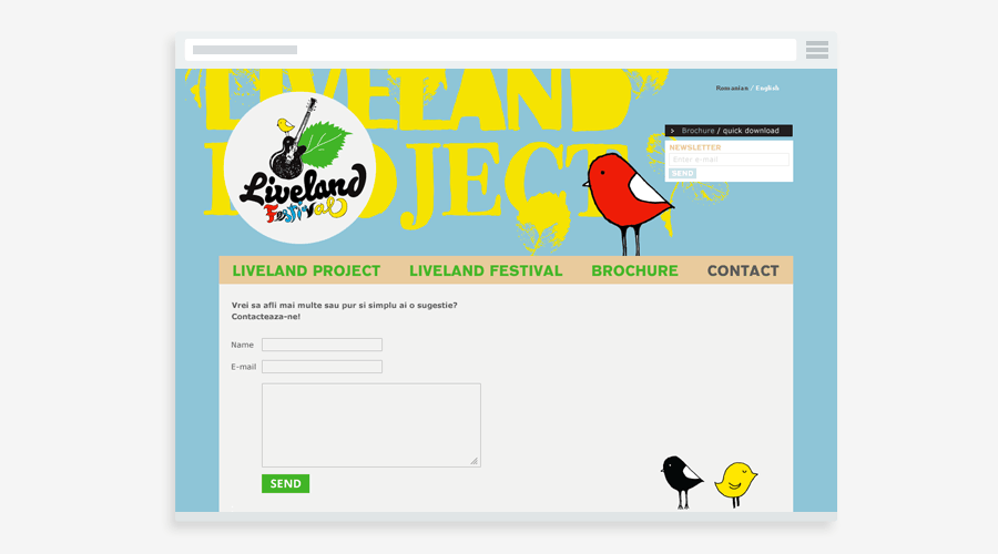 Ecology mihamiha Nature Musical Liveland festival romania concert green poster identity bird