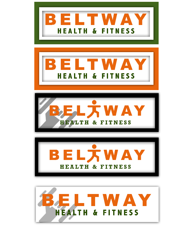 Health fitness logo color design