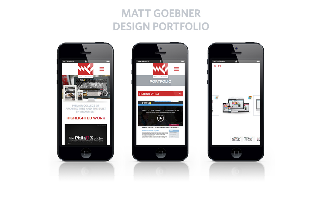 portfolio Matt Goebner Website Responsive