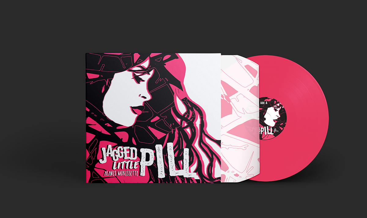 Adobe Portfolio Alanis Morissette jagged little pill vynil record vynil record LP alternative rock