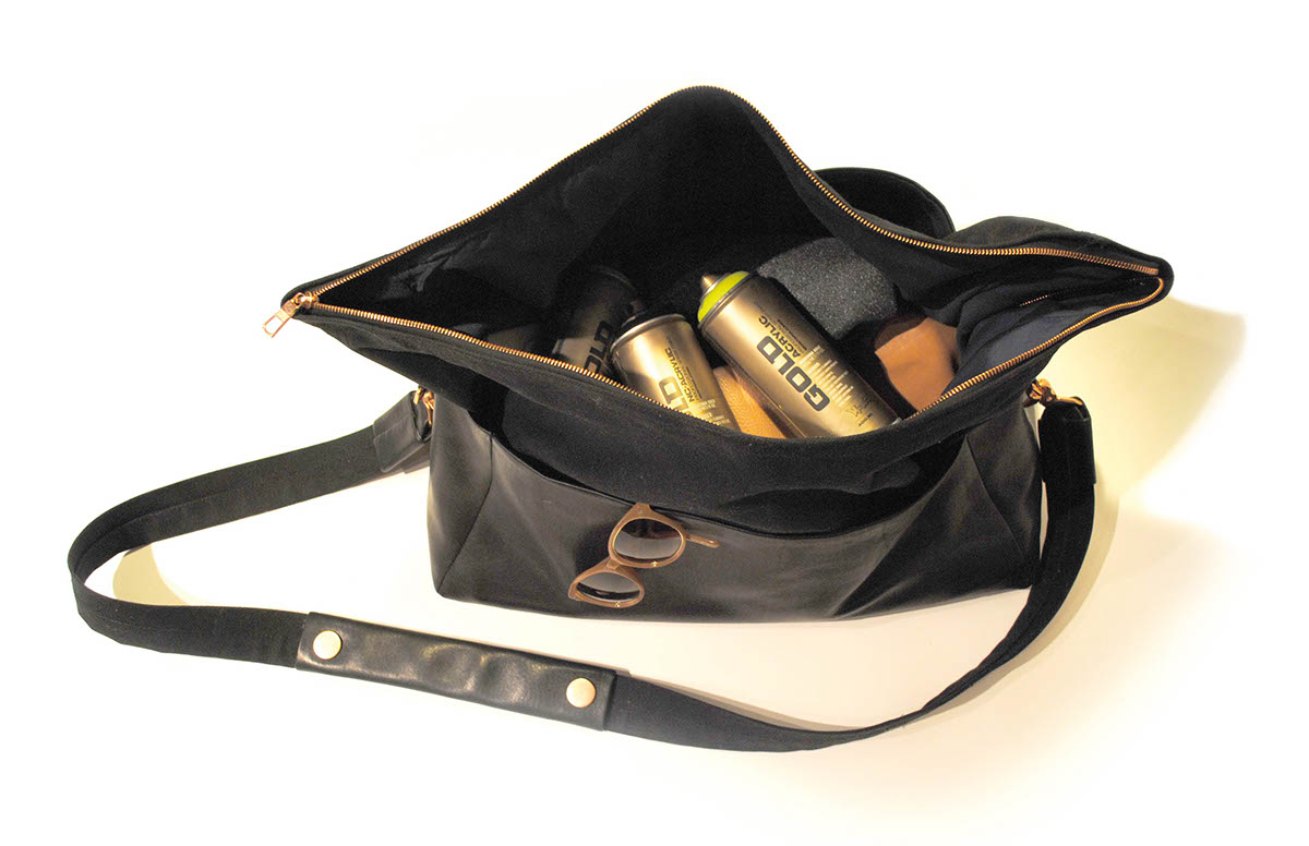 leather sewing design Fashion  Urban luxury accessories duffel bag copper canvas
