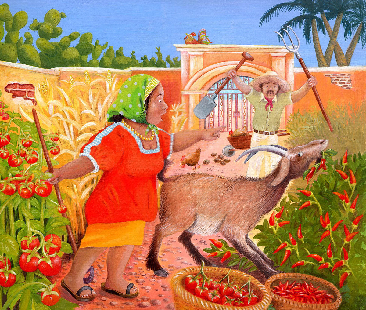 mexico educational children's goat garden
