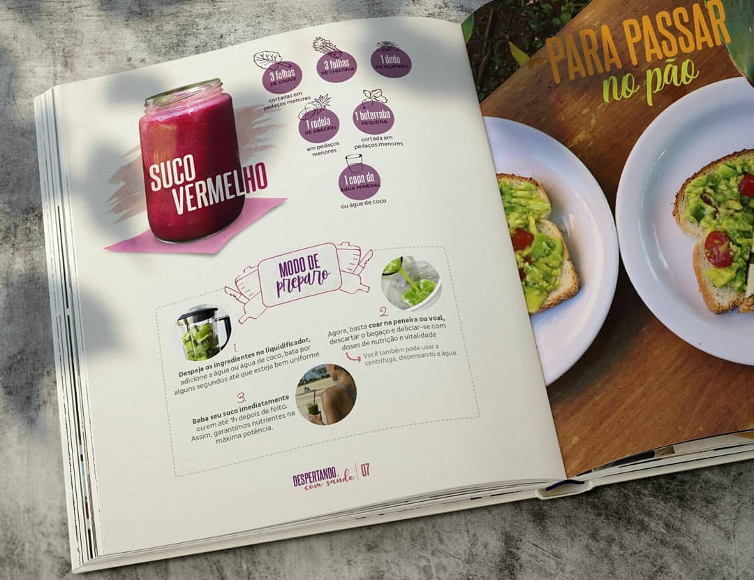 book cooking design diagramation ebook Food  graphic magazine typo